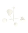 Hermes 4 Hvid lysekrone - Ø15 cm, E14, 230V, uden lyskilde