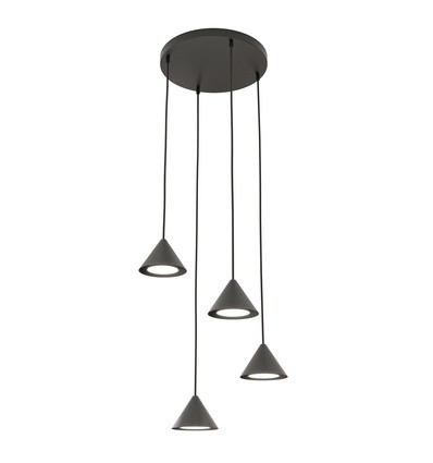 Elit 4 Premium Sort pendellampe - GX53, 230V, uden lyskilde