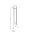 Elit 3 Premium Guld pendellampe - GX53, 230V, uden lyskilde