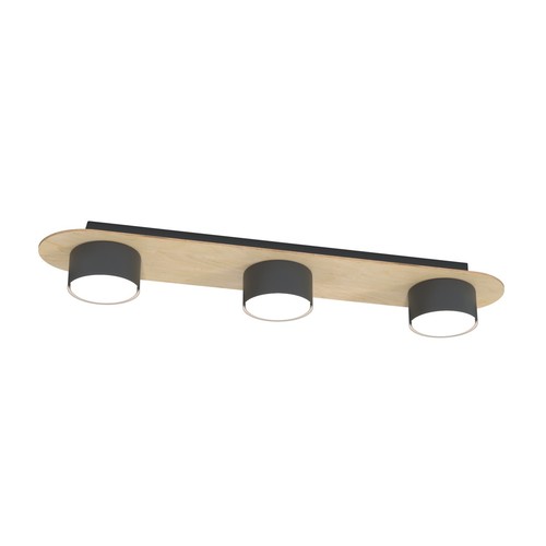 Diaz 3 Sort/Wood loftslampe - GX53, 230V, uden lyskilde