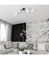 Vibra 4 Sort/Opal loftslampe - Ø15 cm, E14, 230V, uden lyskilde