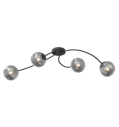 Vibra 4 Sort/Grafit loftslampe - Ø15 cm, E14, 230V, uden lyskilde