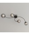 Vibra 4 Sort/Grafit loftslampe - Ø15 cm, E14, 230V, uden lyskilde