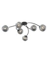 Vibra 6 Sort/Grafit loftslampe - Ø15 cm, E14, 230V, uden lyskilde