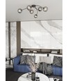 Vibra 6 Sort/Grafit loftslampe - Ø15 cm, E14, 230V, uden lyskilde