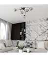 Vibra 6 Sort/Grafit loftslampe - Ø15 cm, E14, 230V, uden lyskilde