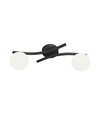 Opus 2 Sort/Opal loftslampe - Ø15 cm, E14, 230V, uden lyskilde