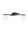 Opus 2 Sort/Opal loftslampe - Ø15 cm, E14, 230V, uden lyskilde