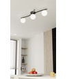 Opus 3 Sort/Opal loftslampe - Ø15 cm, E14, 230V, uden lyskilde