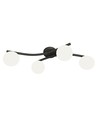 Opus 4 Sort/Opal loftslampe - Ø15 cm, E14, 230V, uden lyskilde