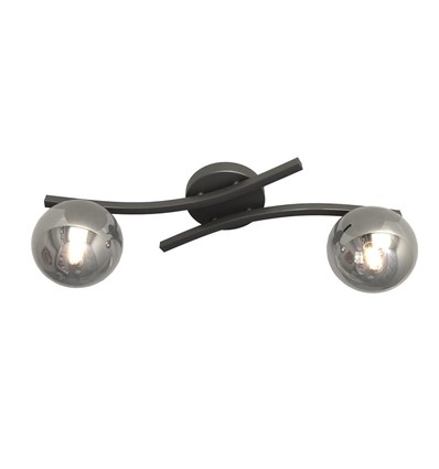 Opus 2 Sort/Grafit loftslampe - Ø15 cm, E14, 230V, uden lyskilde