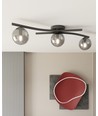 Opus 3 Sort/Grafit loftslampe - Ø15 cm, E14, 230V, uden lyskilde