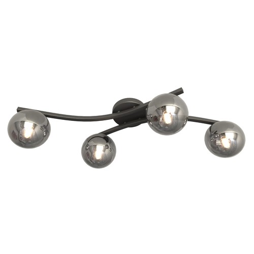 Opus 4 Sort/Grafit loftslampe - Ø15 cm, E14, 230V, uden lyskilde