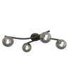 Opus 4 Sort/Grafit loftslampe - Ø15 cm, E14, 230V, uden lyskilde