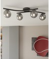 Opus 4 Sort/Grafit loftslampe - Ø15 cm, E14, 230V, uden lyskilde