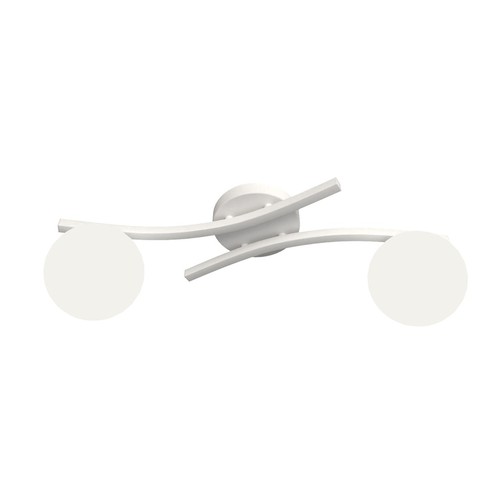 Opus 2 Hvid/Opal loftslampe - Ø15 cm, E14, 230V, uden lyskilde