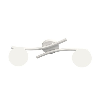 Opus 2 Hvid/Opal loftslampe - Ø15 cm, E14, 230V, uden lyskilde