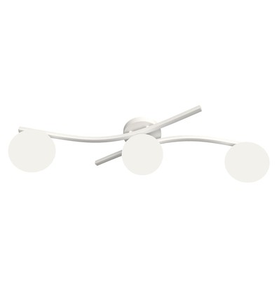 Opus 3 Hvid/Opal loftslampe - Ø15 cm, E14, 230V, uden lyskilde