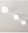 Opus 3 Hvid/Opal loftslampe - Ø15 cm, E14, 230V, uden lyskilde