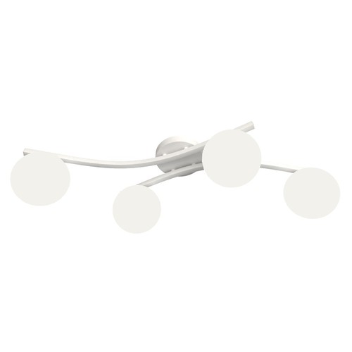Opus 4 Hvid/Opal loftslampe - Ø15 cm, E14, 230V, uden lyskilde