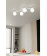 Opus 4 Hvid/Opal loftslampe - Ø15 cm, E14, 230V, uden lyskilde