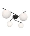 Vespa 4 Sort/Opal loftslampe - Ø15 cm, E14, 230V, uden lyskilde
