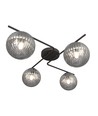 Vespa 4 Sort/Grafit loftslampe - Ø15 cm, E14, 230V, uden lyskilde
