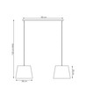 Epoca 2 Mix pendellampe - Ø38 cm, E27, 230V, uden lyskilde