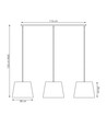 Epoca 3 Mix pendellampe - Ø38 cm, E27, 230V, uden lyskilde