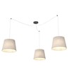 Ascot 3 Beige pendellampe - Ø38 cm, E27, 230V, uden lyskilde