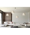 Ascot 4 Beige pendellampe - Ø38 cm, E27, 230V, uden lyskilde