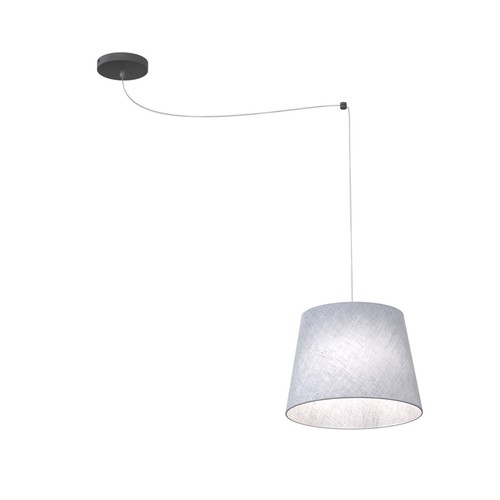 Ascot 1 Grå pendellampe - Ø38 cm, E27, 230V, uden lyskilde