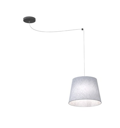Ascot 1 Grå pendellampe - Ø38 cm, E27, 230V, uden lyskilde