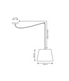 Ascot 1 Grå pendellampe - Ø38 cm, E27, 230V, uden lyskilde
