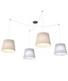 Ascot 4 Mix pendellampe - Ø38 cm, E27, 230V, uden lyskilde