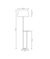 Hotel LP1 Grå gulvlampe - Ø44 cm, E27, 230V, uden lyskilde