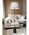 Pearl LP1 Grå gulvlampe - Ø44 cm, E27, 230V, uden lyskilde