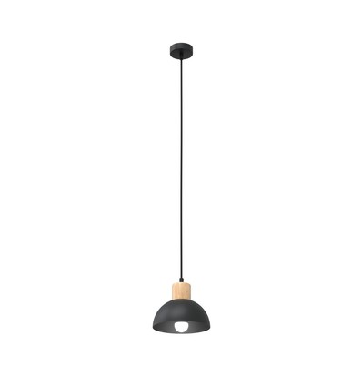Seco 1 Sort loftslampe - Ø18 cm, E27, 230V, uden lyskilde