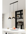 Seco 3 Sort loftslampe - Ø18 cm, E27, 230V, uden lyskilde