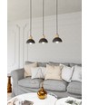Seco 3 Sort loftslampe - Ø18 cm, E27, 230V, uden lyskilde