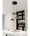 Seco 3 Sort Prem loftslampe - Ø18 cm, E27, 230V, uden lyskilde