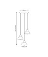Seco 3 Sort Prem loftslampe - Ø18 cm, E27, 230V, uden lyskilde