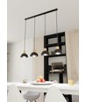 Seco 4 Sort loftslampe - Ø18 cm, E27, 230V, uden lyskilde