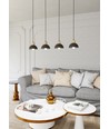 Seco 4 Sort loftslampe - Ø18 cm, E27, 230V, uden lyskilde