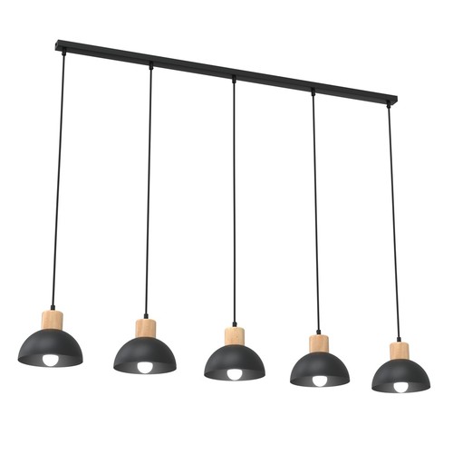 Seco 5 Sort loftslampe - Ø18 cm, E27, 230V, uden lyskilde