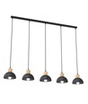 Seco 5 Sort loftslampe - Ø18 cm, E27, 230V, uden lyskilde