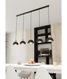Seco 5 Sort loftslampe - Ø18 cm, E27, 230V, uden lyskilde