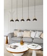 Seco 5 Sort loftslampe - Ø18 cm, E27, 230V, uden lyskilde