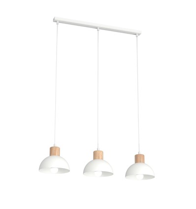 Seco 3 Hvid loftslampe - Ø18 cm, E27, 230V, uden lyskilde