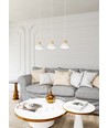 Seco 3 Hvid loftslampe - Ø18 cm, E27, 230V, uden lyskilde